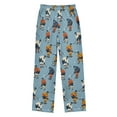 thumbnail image 2 of FORMRS Kids Pajama Pants with Pockets Size 13-14Y Boys Lounge Sleep Bottoms, Blue Hockey Pattern, 2 of 8