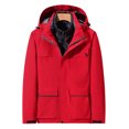 thumbnail image 6 of IROINNID Men's Ski Jacket Solid Windbreaker Waterproof Coat with Warm Puffer Jacket Two-pieces Set Outdoor Warm Snow Coat,Red, 6 of 8