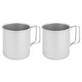 thumbnail image 4 of Taza de acampada de 300ml taza de agua ultraligera de viaje para acampar y hacer senderismo (blanco) 2 uds., 4 of 8