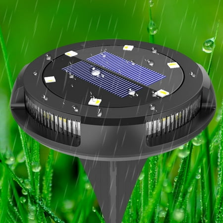

Jophufed Solar Ground Lights Outdoor With 10 Led Lamp Beads Disk Lights Garden Lights， Solar Powered Waterproof In-Ground Outdoor Landscapes Lighting on Clearance