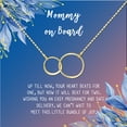 thumbnail image 2 of Mommy to Be Mother's Day Gift, Jewelry for Sister, New Mom Mother's Day Gift, Gift for Her, Necklace and Card Gift for Mom, Mommy to be Necklace and Card [Gold Infinity Ring,Blue-Orange Gradient], 2 of 3