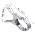 thumbnail image 4 of MasteelfCA 12pcs Clothes Drying Clip Sock Clips Stainless Steel Clothes Pegs Non-slip Clothespins, 4 of 9