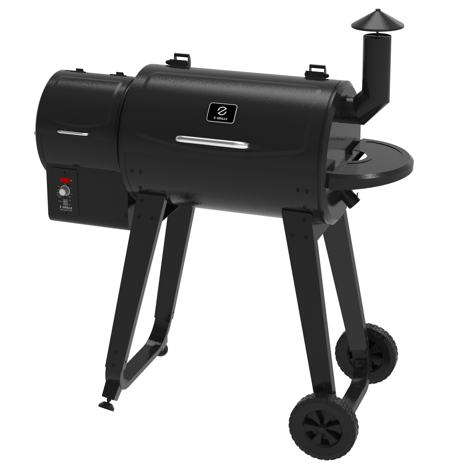 Z GRILLS ZPG-450A3 Wood Pellet Grill & Smoker 8-in-1 BBQ 2022 model, Black - image 2 of 11