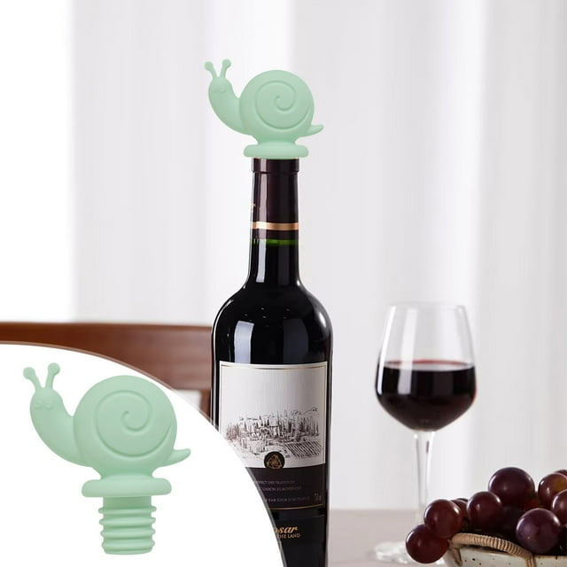 Bouchon de Bouteille de Vin Petit Escargot Réutilisable Étanche Mignon Décoratif