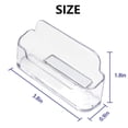 thumbnail image 4 of Paquete de 8 porta tarjetas de presentación de plástico transparente Qizpcer, 4 of 7