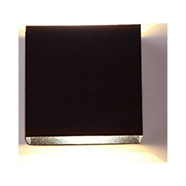 Aplique de pared LED moderno BuyWeek de aluminio negro