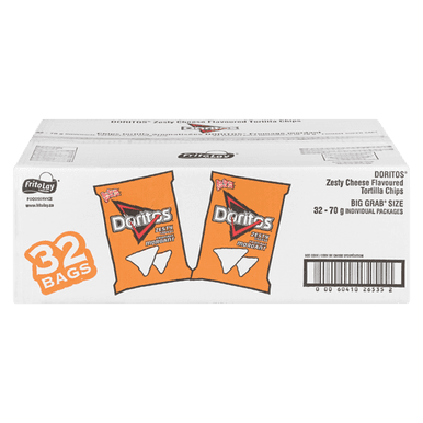 DORITOS Zesty Cheese, Vending Chips 32x70.0 g