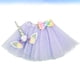 thumbnail image 3 of EeaseMX 1 juego de vestido de tutú y diadema para niños, kit de falda de tutú y sombrero de unicornio para fiesta de cumpleaños infantil (lavanda), 3 of 8