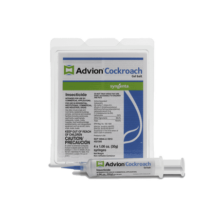 Advion Cockroach Gel Bait -1 Case (5 packs of 4 x 30g Tubes) for Indoor/Outdoor Use by Syngenta