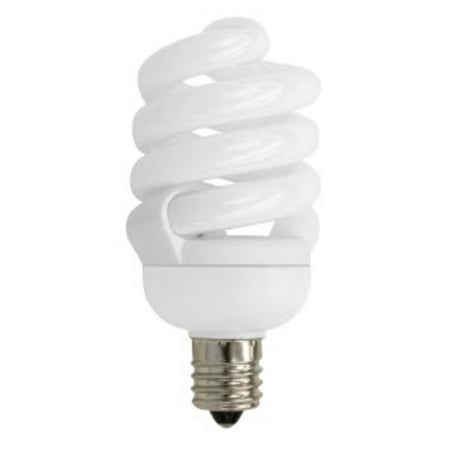 Ballast Compact Fluorescent Bulb TCP 48913C50K Single 13 Watt Frosted T2 Candelabra (E12) Compact Fluorescent Bulb - 5000K ()