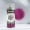 thumbnail image 6 of JENOLITE Directorust Spray Paint for Metal - PINK - Metallic Gloss Finish for Indoor and Outdoor use - Multi-Surface for Metal, Plastic, Ceramic, Wood & Rusted Surfaces - 400ml 13.52fl oz, 6 of 8