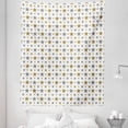thumbnail image 1 of Star Tapestry, Geometric Forms Dotted Look Pattern Contemporary Bicolour Pattern, Fabric Wall Hanging Decor for Bedroom Living Room Dorm, 5 Sizes, Pale Coffee Grey and White, by Ambesonne, 1 of 1