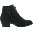 thumbnail image 2 of Top Moda CL-14 Women's Buckle Straps Stacked Low Heel Ankle Booties, 2 of 4