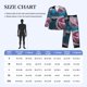 thumbnail image 4 of Balery Blue Lipped Pit Viper And Three Pink Roses Pijama para Hombre de Dos Piezas con Manga Larga, Conjunto de Dormir y Descanso Suave con Bolsillos-Large, 4 of 7