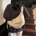 thumbnail image 4 of Women Shoulder Bag Large Capacity Crossbody Bag Commuting Bag Dumplings Bag Korean Styles Messengers Bag for Everyday, 4 of 9