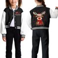 thumbnail image 6 of Staki Christmas Jacket for Girls Toddler Christmas Hoodie Sweatshirt Fall Clothes Girls Jacket(Black,7-8 Years), 6 of 7