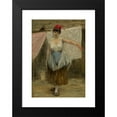 thumbnail image 2 of Josef Engelhart 11x14 Black Modern Framed Museum Art Print Titled - Washing Mopl (1889), 2 of 5