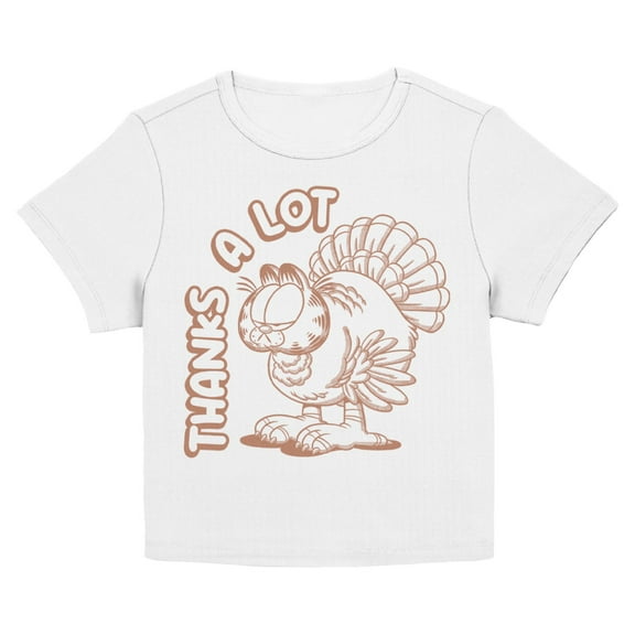 Juniors Garfield Thanks A Lot Turkey Season T Shirt