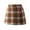 Khaki, variant on GigrtiJin Toddler Teens Girls' Skirt Plaid Printed High Waisted School Skirt Fall Winter Preppy Thermal Skirt 3-15 Years