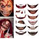 thumbnail image 2 of Pegatinas De Tatuaje Temporal De Halloween 3D Payaso Horror Boca Tatuaje Para Heridas Pegatinas Para Adultos Accesorios De Halloween Para Fiesta De Disfraces 12 Uds seitruly HA038433-00, 2 of 6