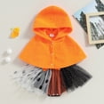 thumbnail image 3 of Douhoow Infant Baby Girl Halloween Outfits Sleeveless Tutu Romper Dress Hooded Cloak 0-18 Months, 3 of 8