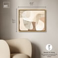 thumbnail image 5 of Perfect Tan Shapes Modern Earth Tone Abstracts Canvas Wall Art by Art Remedy, Gold Floater Frame, 24"x20", 5 of 7
