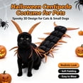 thumbnail image 4 of Centipede Cat Costume, Halloween Adjustable Pet Cosplay Outfit,Funny Pet Outfit, Scary Shape Suit for Party, Dress‑up, Photo Shoot, HOOK&LOOP Design(Gold), 4 of 7