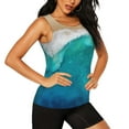 thumbnail image 2 of Fotbe Beach Womens Loose Fit Casual Flowy Slim-Fit Tank Tops Athletic Round Neck Trendy Sleeveless Summer Tops for Gym and Yoga-Medium, 2 of 7