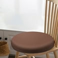 thumbnail image 2 of Round Knitted Memory Foam Floor Cushion for Indoor Outdoor Use, Ergonomic Tatami Meditation Seat Pad, Vintage Style Office Chair Cushion (11.8x11.8x1.2in), 2 of 9