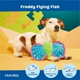thumbnail image 5 of BARK Freddy Flying Fish Plush Dog Toy, for All Size Dogs, 5 of 9