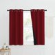 thumbnail image 1 of Juego de 2 cortinas térmicas Nicetown, color burdeos, opacas, 94 x 127 cm, 1 of 8
