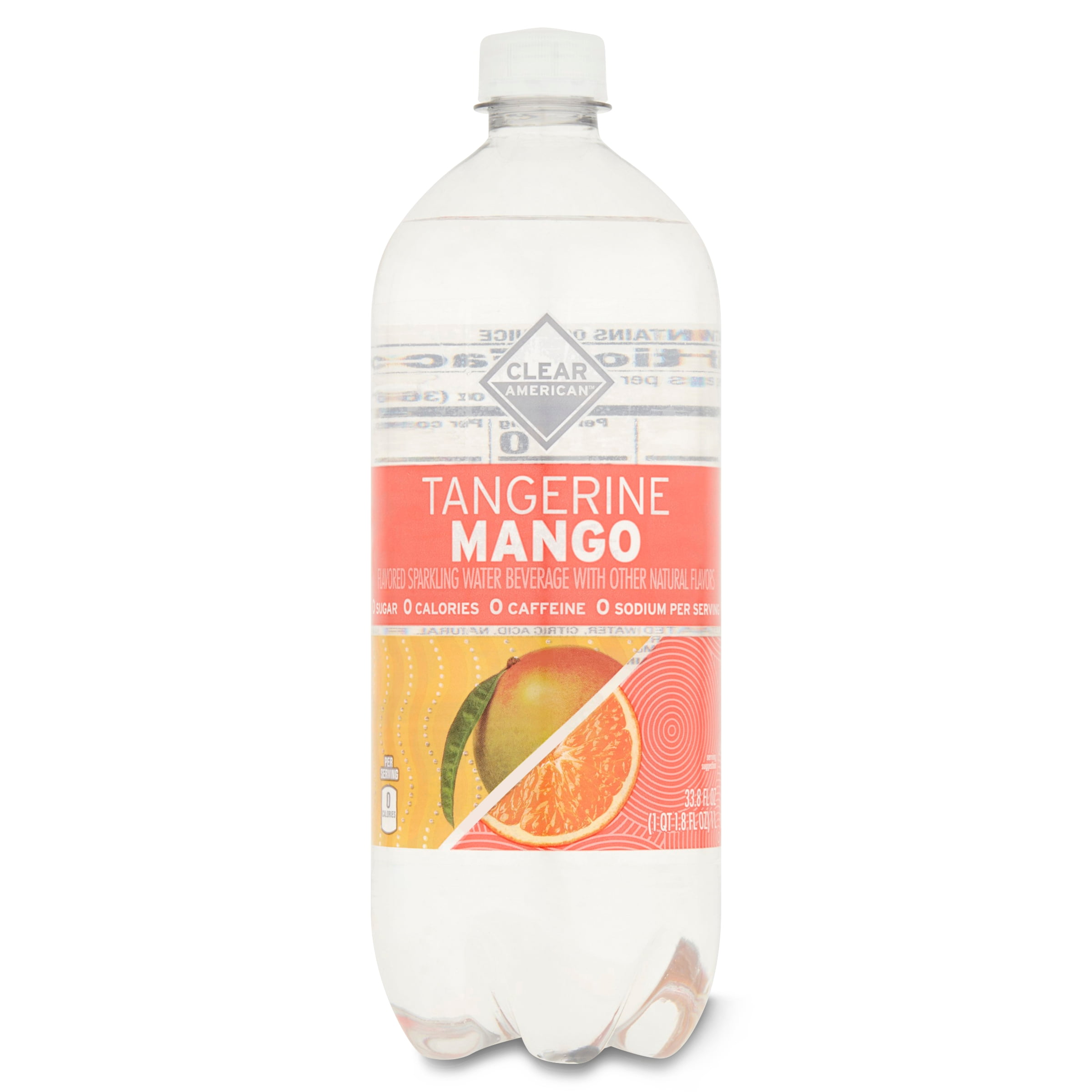 Clear American Sparkling Water, Tangerine Mango, 33.8 fl oz