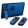 thumbnail image 4 of eXtremeRate Transparent Clear Blue Back Plate for Nintendo Switch Console, NS Joycon Handheld Controller Housing with Full Set Buttons, DIY Replacement Shell for Nintendo Switch, 4 of 9