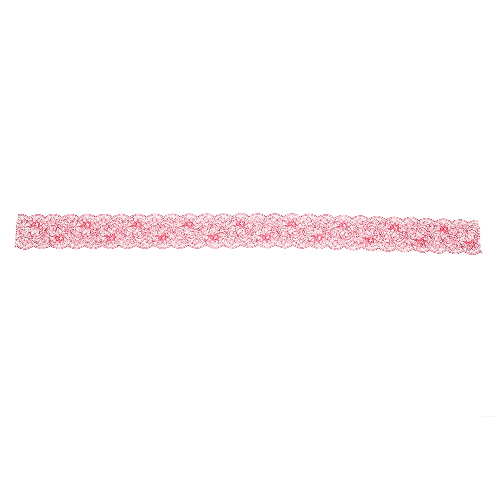 1.2 Inch Wide Stretch Lace Ribbon - 10 Yards Floral Elastic Trim For Sewing & Crafts