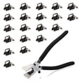thumbnail image 1 of SPEEDWOX Glass Breaking Pliers with 1 Pair of Rubber Tips Keychain Fob Hardware 20 Pcs Tools Set with Key Fob Pliers for 0.8 Inch Webbing Fabric Strapping Wristlet Key Fob Gun Black Hardware, 1 of 5
