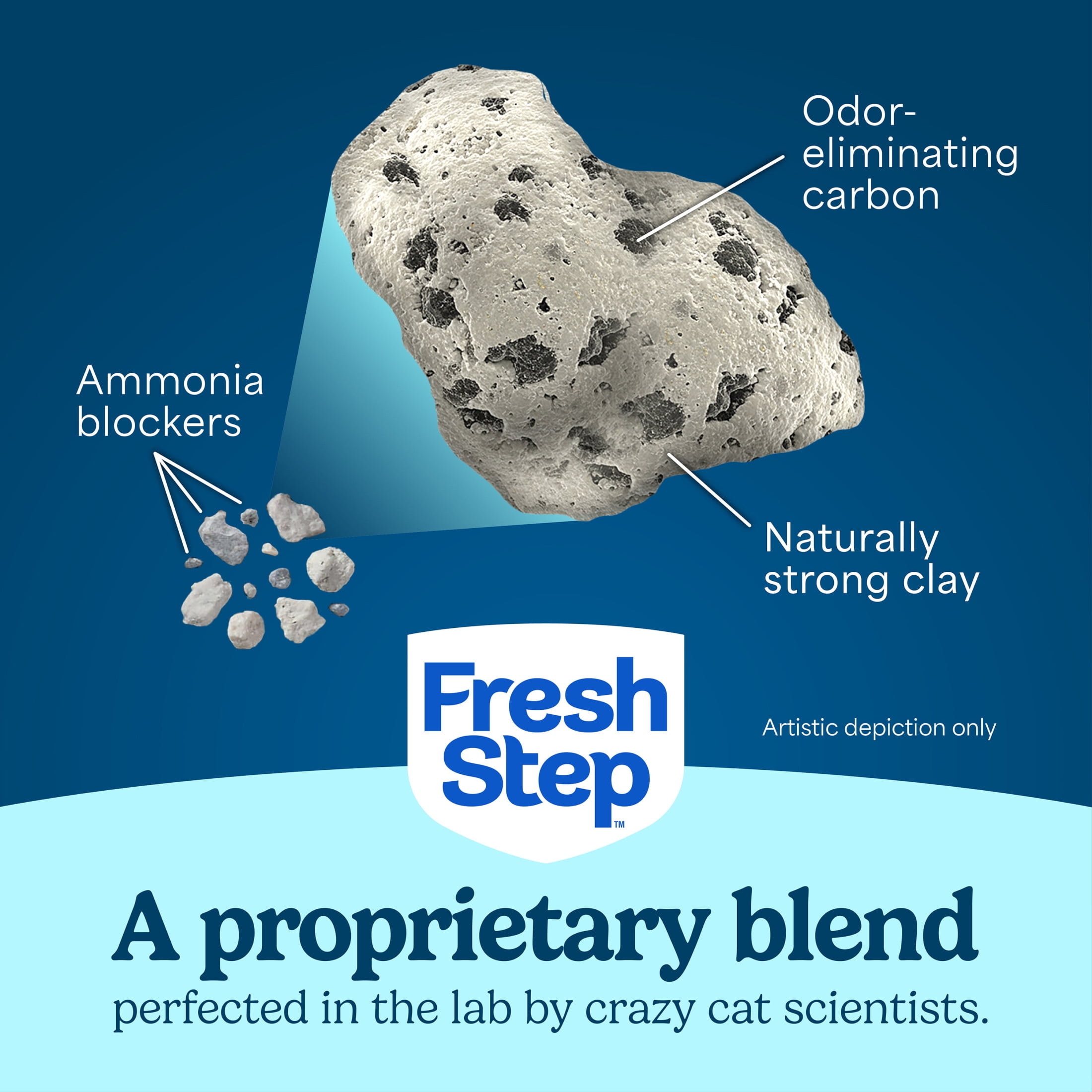 Fresh Step Odor Shield Multi-Cat Clumping Cat Litter, Febreze Freshness Scent, 14 lb Box