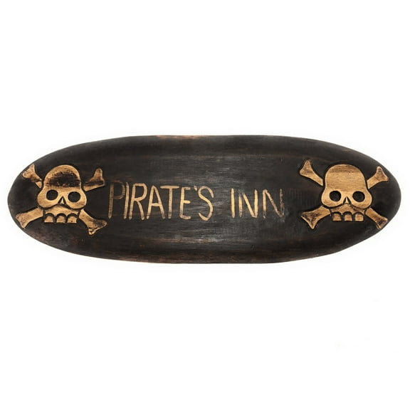 Pirate's Inn Sign 20" - Pirate Decor - Hand Carved | #kng2101050
