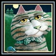 thumbnail image 2 of Seeley, Laura 20x20 Black Ornate Wood Framed with Double Matting Museum Art Print Titled - On Safari -The Journalist, 2 of 4