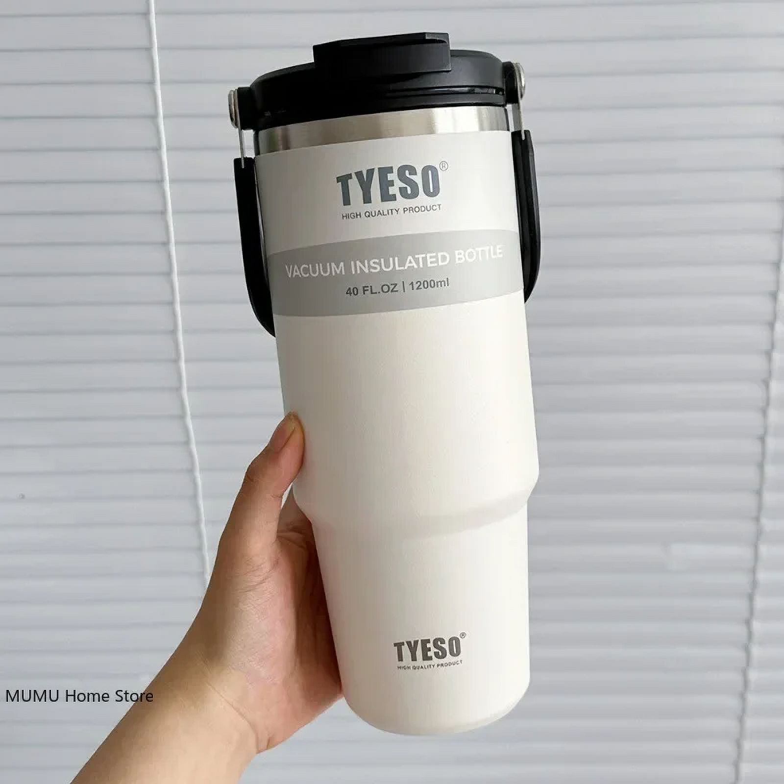 Mug Isotherme Acier Inoxydable 500ml - Voyage, Voiture - Garde Chaud/Froid 6h - Noir