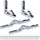 thumbnail image 1 of Bisagras plegables de 4 piezas, estante de bisagra atornillada de 90 grados con resorte, bisagra de acero inoxidable de cobertura total o media de 180 grados, bisagra invisible para gabinete, 1 of 4