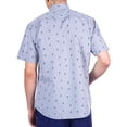 thumbnail image 5 of Men’s Flamingo Print Button Down Shirt – Tropical Short Sleeve Casual Vacation Party Top, 5 of 6
