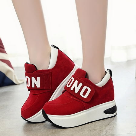 

YTJX Women Outdoor Mesh Casual Sports Shoes Thick-Soled Increase Shoes Shake Shoes