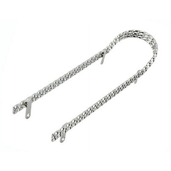 Triple Square Twisted Sissy Bar Chrome.