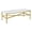 Gold, variant on Evelyn&Zoe Metal Marble Coffee Table in Black and Bronze