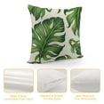 thumbnail image 4 of Nawypu  Tropical Leaves Throw Pillow Covers  Green Palm Leaf Decorative Pillow Cases Outdoor Cushion Covers for Sofa Couch Garden Home Decor, 4 of 5