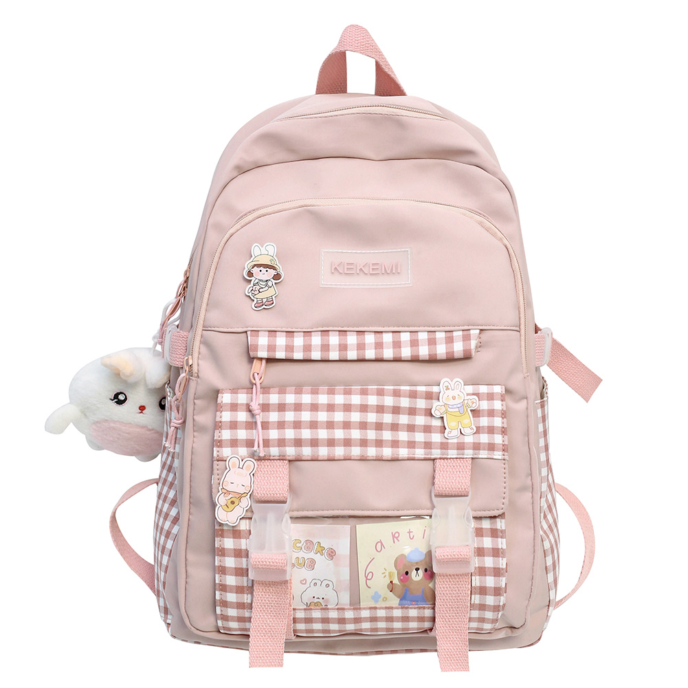 FunnyBeans Kawaii Harajuku Backpack Japanese Cute Plaid School Student ...
