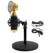 Rockville RCM02 Studio Podcast Recording Microphone+Samson Desktop Mic Stand