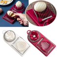 thumbnail image 2 of White Stainless Steel Egg Cutter Multifunctional Fruit Slicer Petal-sh, 2 of 5