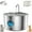 2Filter, variant on C3LSS Stainless Steel Fountain, Kivaj Cat Fountain, C3LSS Automatic Water Fountain, 304 Stainless Steel Construction, Upgraded Four Stage Filtration, 3.2L Tank, Quiet Operation (10+4Filter, Large)