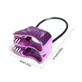 thumbnail image 1 of fashionhome Rope Belay Rappel Device Safety V-Grooved Mountaineering Rigging Descender Gear Aerial Work Climbers Downhill Rescue Outdoor Orange Purple, 1 of 6